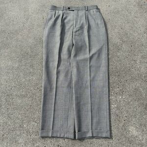 Harold Powell Vintage Men’s 100% Wool Slacks 32x30 Houndstooth Pleated Check